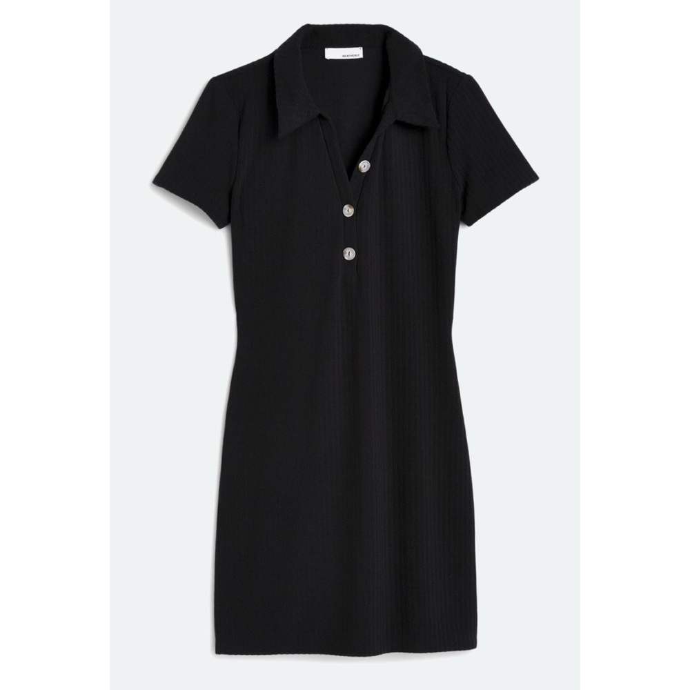 🆕 NWT Heatherly Simone Knit Ribbed Dress in Black